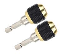 MasYosh Drill Chuck Adapter Durable Impact Driver Adaptor for Electric Drill Tool 2PCS 60mm Hex Shank Dril Bit Tool, for Fine Workmanship and Labor-Saving Grip, Suitable for Professional Technicians