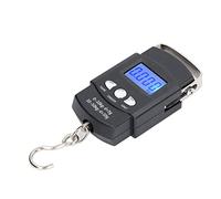 MasYosh Electronic Hook Scale, Digital LCD Display Handheld Luggage Scale 50kg with Concealed Tape Measure, for Fishing Shopping Home Use