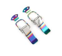 MasYosh Fasteners for Car Bumper, Iron Trunk Lock Clips (Half-baked color | 1 Pair Security Hook Lock, Durable Iron Material, for Front/Rear Bumper & Trunk , Anti-Vibration Spring Design, Easy