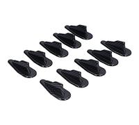 MasYosh Fin Kit, 10PCS Universal ABS Roof Spoiler Wing Set with Carbon Fiber Color, Strong Self Adhesive for Car Stability and Stylish EVO Design