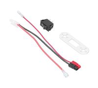 MasYosh For Tamiya Style Connector, PVC Insulating Material Metal Switch Plate 16A 125 250VAC, with Mini Rocker Switch, for Intelligent Robots Engineering Equipment Home Appliances