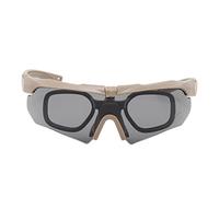 MasYosh Glasses, UV Protective Goggles Windproof with HD Lens for Skiing Cycling Motorcycle Riding Men Women (Khaki)