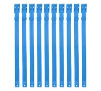 MasYosh Goat Collar Adjustable Strong PU Livestock Collar for Farm Animal 10PCS Cluster Isolation for Cow Sheep 23.2x1.6x0.4in (Blue)