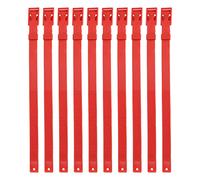 MasYosh Goat Collar Adjustable Strong PU Livestock Collar for Farm Animal 10PCS Cluster Isolation for Cow Sheep 23.2x1.6x0.4in (Red)
