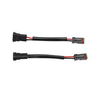 MasYosh H11 H8 to DT DTP 2pin adapter, 2pcs conversion wire harness with nylon plug for high temperature, compatible with LED work lights and lamp bar