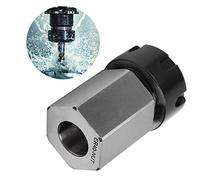 MasYosh Hex Collet Chuck, High-Strength CNC Carbon Steel Rotary Tool Holder ER25 ER32UM ER40 with Through Holes for Quick Clamping on CNC Machines (ER40)