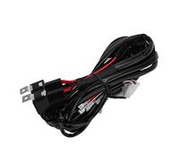 MasYosh High Low Beam Wiring Harness, Dual Control Switch with 40A Relay and Fuse for Off Road Motorcycles Pickup Trucks LED Halogen Lights