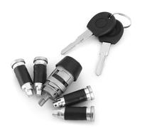 MasYosh Ignition Lock Cylinder and Key, Quick Locking Unlocking Aluminum Alloy Anti, with High Strength Pins for T4 1990 2003 OEM 357905855A 357905855B