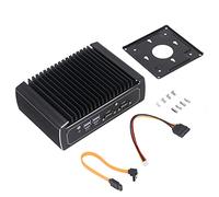 MasYosh Industrial Computer Mini High Performance 4G 128G Fanless Mini Industrial PC 100-240V (GB Plug)