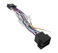 MasYosh ISO Radio Wiring Harness, 16Pin Lossless Connection Heat Resistant ABS Plastic Connector for, with Pre Stripped Wires for Easy Installation
