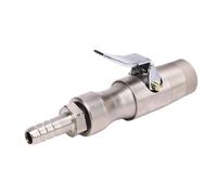 MasYosh Locking Air Chuck 300 PSI 1/4in FNPT Heavy Duty Closed Flow Brass Straight Lock On Tire Chuck for Tire Inflator Gauge Compressor (Matte)