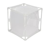 MasYosh Observation Cage Durable PVC Mesh White Reusable for Breeding Incubator Box for Greenhouse 6.30x6.30x6.30in (Reversed U Shaped)
