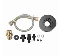 MasYosh Oil Filter Sandwich Plate Adapter Kit, VTEC Head Conversion Aluminum Replacement for Acura LS B18 B20, with Pressurized Oil Source for Engine Cooler (Black)