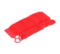 MasYosh Plant Tree Tag Durable Hanging Labels Markers 100Pcs for Garden Supplies PVC 11x2.4cm for Gardeners (Red)