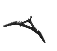 MasYosh Portable Folding Gas Bracket for Outdoor BBQ Activities, Lightweight Gas Support for Stability, Ideal for Camping - ABS Black 6.8 X 3.7in