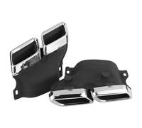 MasYosh Quad Fit Exhaust Tips for Mercedesamg C63/S W205 C205 Prefacelift 20152018 (Silver Plated)
