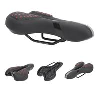 MasYosh Silicone Bike Seat, Comfortable Ergonomic Hollow Design Replacement Saddle with High Strength for Mountain Bike Road Bike (Red)