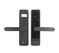 MasYosh Smart Fingerprint Lock, Fingerprint Unlock with One Grip APP Control Anti Theft Alarm with Mechanical Key and IC Card, for Home Security Wooden Door Stainless Steel Door