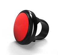 MasYosh Steering Wheel Knob, 80x55mm ABS Adjustable Wearproof Handle Aid Booster with Small Lightweight Design, for Car Truck (Red)