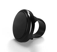 MasYosh Steering Wheel Knob, 80x55mm ABS Adjustable Wearproof Handle Aid Booster with Small Lightweight Design, for Car Truck (Black)