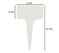 MasYosh T Shape Durable Garden Labels Plant Tag for Classification and Sorting, Writable Plant Labels for Gardening Helper, 20PCS Garden Tag for Home Potted Plants (White)