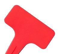 MasYosh T Shape Durable Garden Labels Plant Tag for Classification and Sorting, Writable Plant Labels for Gardening Helper, 20PCS Garden Tag for Home Potted Plants (Red)