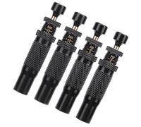 MasYosh Tire Deflator Valve Kit, 4 Pieces Adjustable Auto Shut-Off 10-30 PSI Range Brass Air Downflow Tool with Clear Display and Lock Bag