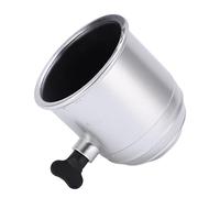 MasYosh Tow Bar Ball Cap, Universal Trailer Hitch Protect Cover with Screw Knob, Oilproof ABS Plastic, for Trucks Semi Trailers Cars Ships (B (Silver CP-0235))