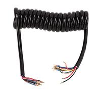 MasYosh Trailer 13 Core Coiled Cable, Insulated Sheath Copper 20AWG Power Extension Cable 9.8ft, with Polyurethane Wire for Automobiles Solar RVs and Inverters
