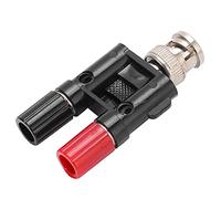 MasYosh U26 BNC Male to 4mm Binding Post Adapter, Double Connecting Column Design with Brass Inner, for Electrical Test Equipment Parts