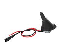 MasYosh Universal Car Roof Antenna, Replacement Front, with Raku 2 Connector and Integrated Amplifier, 3 pcs Threaded Adapters M4 To M6 M5 To M6 M6 To M6 To M6