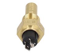 MasYosh Water Temperature Sensor, Aluminum Alloy Stable Performance 0 to 120℃ Measuring Range 3W 6-24V, with High Sensitivity Exquisite Craftsmanship, for VDO 3/8NPT Replacement (NPT3/8 Short Type)