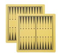 MasYosh Wooden double sided chess board, 2 in 1 reversible checkerboard for chess and backgammon, with bright colors and exquisite appearance, for indoor beach hotel lobby use