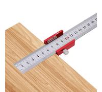 MasYosh Woodworking Layout Tool, 45-90 Degree Angle Ruler, 300 mm Metal Measuring Ruler with Boundary Block Nut Adjustment, for Measuring, Scribing and Marking in the