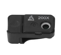 Masyrt 200x Magnification Lens Microscope for Mobile Phone, Portable Mini Pocket Microscope with Light, Universal Clip, Suitable for Most Smartphones