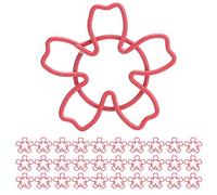 Masyrt 30Pcs Paper Clips, Cherry Blossoms Shape Colorful Pin for File Classification Office Use
