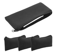 Masyrt 3pcs Pencil Bag,Neoprene Mountaineering Storage Pencil Case Bag,Large Camping Soft Wear Resistant Pen Bag for School Supplies Bills Stationery and Travel Accessories (Black)