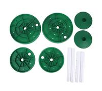 Masyrt Adjustable, Drainage Hole Plant Inserts, 2 Sets Pot Riser for Inside Flower Pot Container, Made From PP, ABS Material, Simple & Beautiful Design (Green)