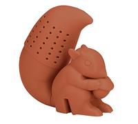 Masyrt Animal Silicone Tea Filters Cute Squirrel Shaped Tea Infusers Loose Leaf Strainer Food Grade Silicone Squirrel Shaped Strainer (Brown)