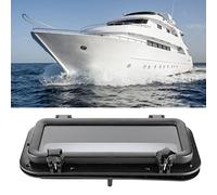 Masyrt Boat Porthole,4mm Opening Portlight Rectangular Porthole Temper Glass Ultraviolet Resistant for Boat Yacht 400x200mm