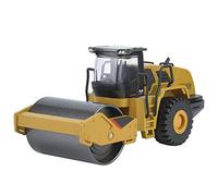 Masyrt Bulldozer Roller Toy, Roller Road Roller Toy, 1:50 Alloy Road Roller Model Engineering Construction Vehicle Vehicle Car Vehicle Toy Gift for Children