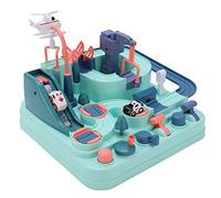 Masyrt Car Tracks for Kids, DIY Assembly Vehicles Track Kit with Colorful Buttons, Sturdy Material, No Battery Required, Age Room Play