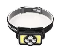 Masyrt COB Headlamp, USB Rechargeable LED Headlamp, IPX4 Waterproof Headlamp, Motion Sensor, Outdoor Fishing, Camping Headlamp