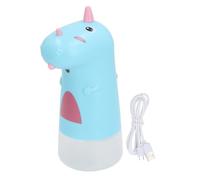 Masyrt Cute Cartoon Automatic Soap Dispenser,Touchless Automatic Unicorn Children Soap Dispenser,Smart Rechargeable and Water Proof, Ideal for Bathroom and Kitchen Blue