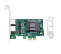 Masyrt Dual Port Gigabit Ethernet Network Card, PCIe X1 RJ45, Compatible with 82575 Chipset, Ideal for Windows, Linux, Red Hat Enterprise, FreeBSD