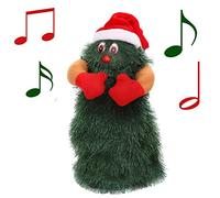 Masyrt Electric Santa Claus Toy, Singing and Dancing Plush Christmas Decorations, Great Fun with Rotating Feature, Suitable for Kids 3 Years and Above, 8 * 8 * 20cm