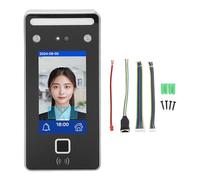 Masyrt Fingerprint Face Recognition Attendance Machine,Fingerprint Biometric Clock In and Out Machine,Wifi Visible Light Time Clock for Office Hotel Factory Support Networking