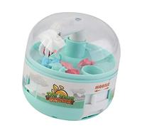 Masyrt Mini Claw Arcades Machine,Mini Dinosaur Toy Grabber Machine with Dinosaur Dolls,Manual Portable Grabber Animals Prize Dispenser Vending Machines Toy Boys Girls Christmas Birthday (Green)