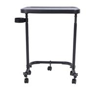 Masyrt Overbed Rolling Table Adjustable Height, Large Rolling Laptop Stand, Lightweight Design, Elegant Home Decor with Magnetic Detachable Top, for Bedrooms, Dorms, RVs, Living Rooms