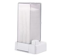 Masyrt Pink, Automatic Cotton Pad Dispenser, Square Holder with Translucent Appearance for Skin and Environment, Easy to Check Capacity and Avoid Pollution (White)